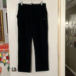 Willet black elastic drawstring waist mens soft pants